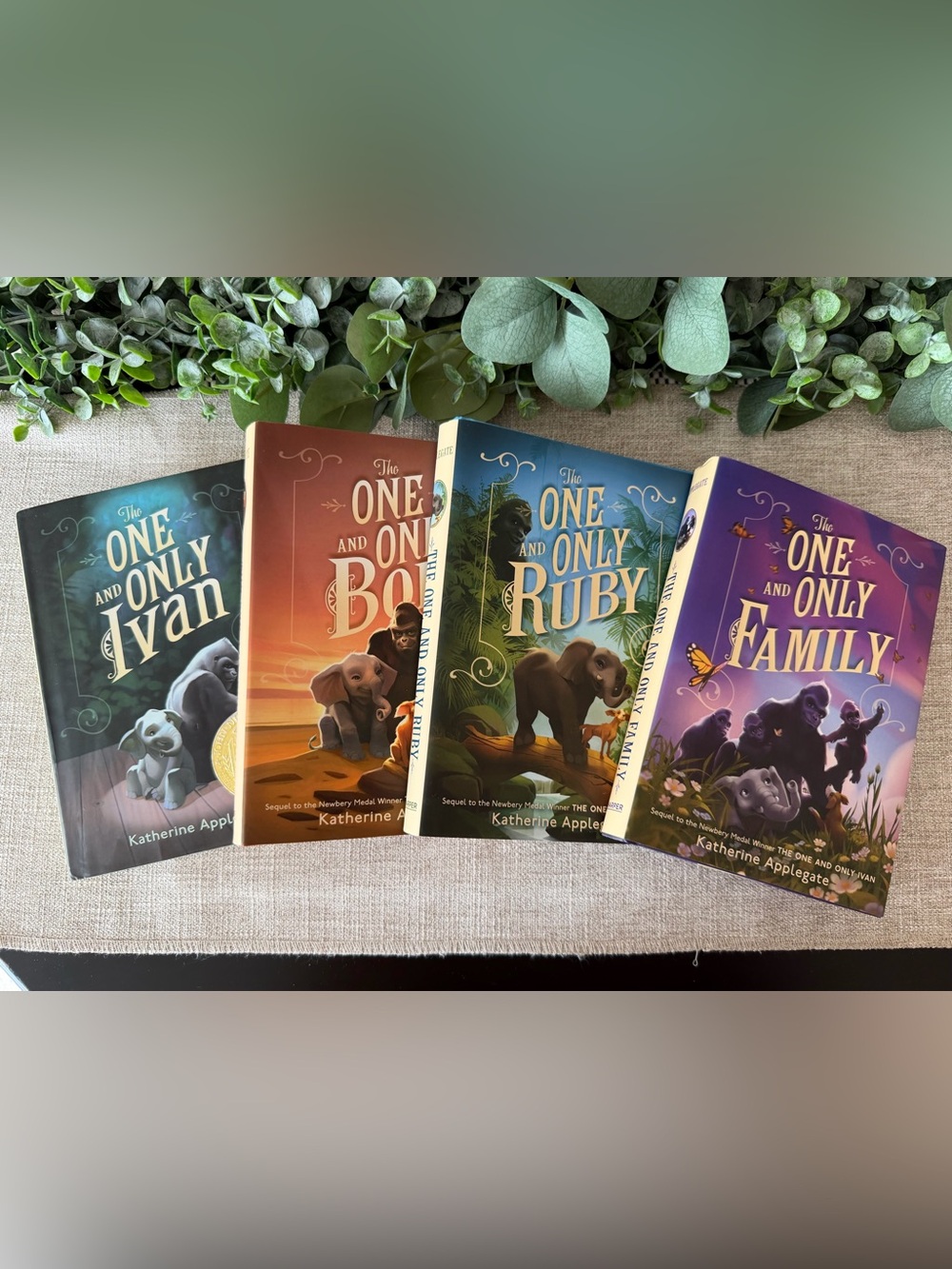 The One and Only Ivan Series - Hardcover Set (4 Books) Ivan, Bob, Ruby, Family